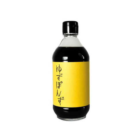 bottle of soy sauce