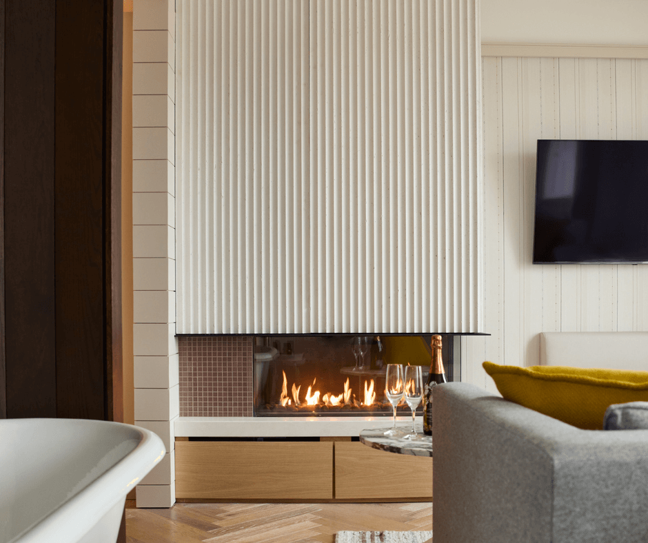 fireplace with marble