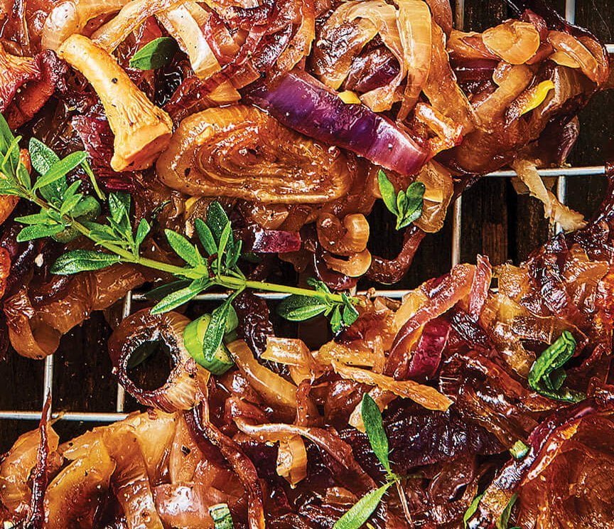 A recipe for how to caramelize onions