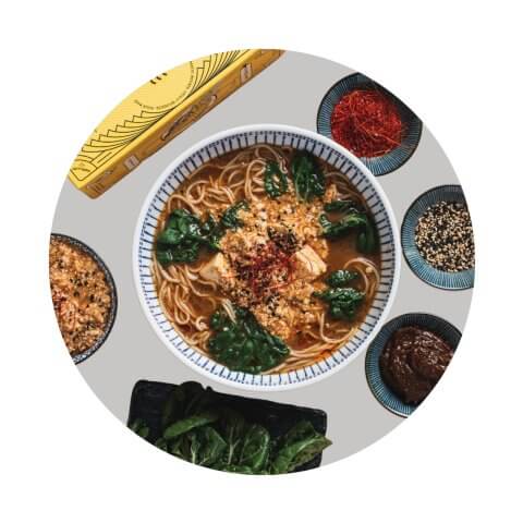 Each one of these subscription kits from Guelph, Ont.-based company Crafty Ramen have soup with spices.