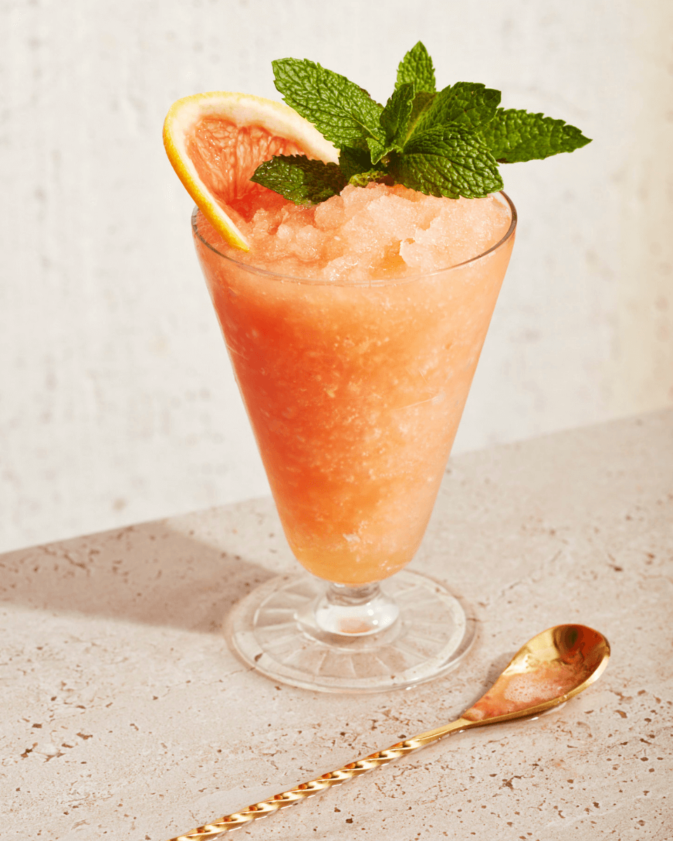 This frozen paloma cocktail uses bourbon instead of tequila