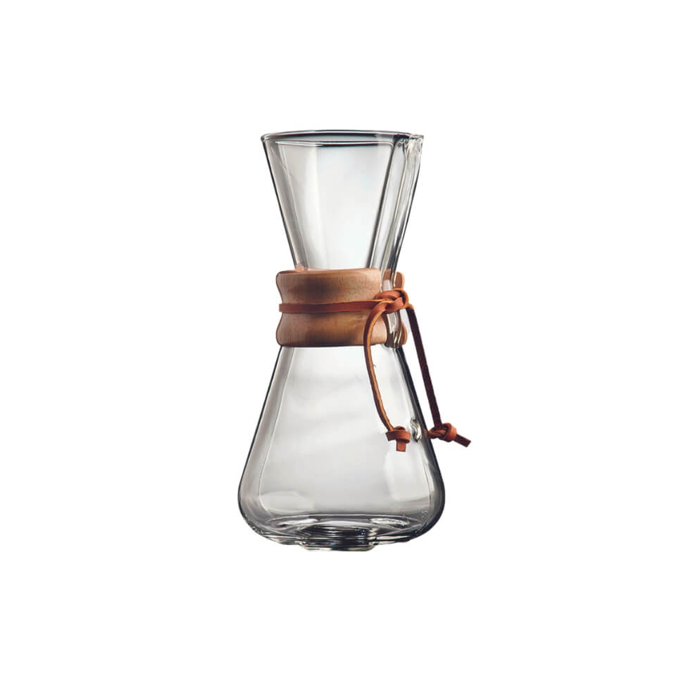 A Chemex pourover coffee maker