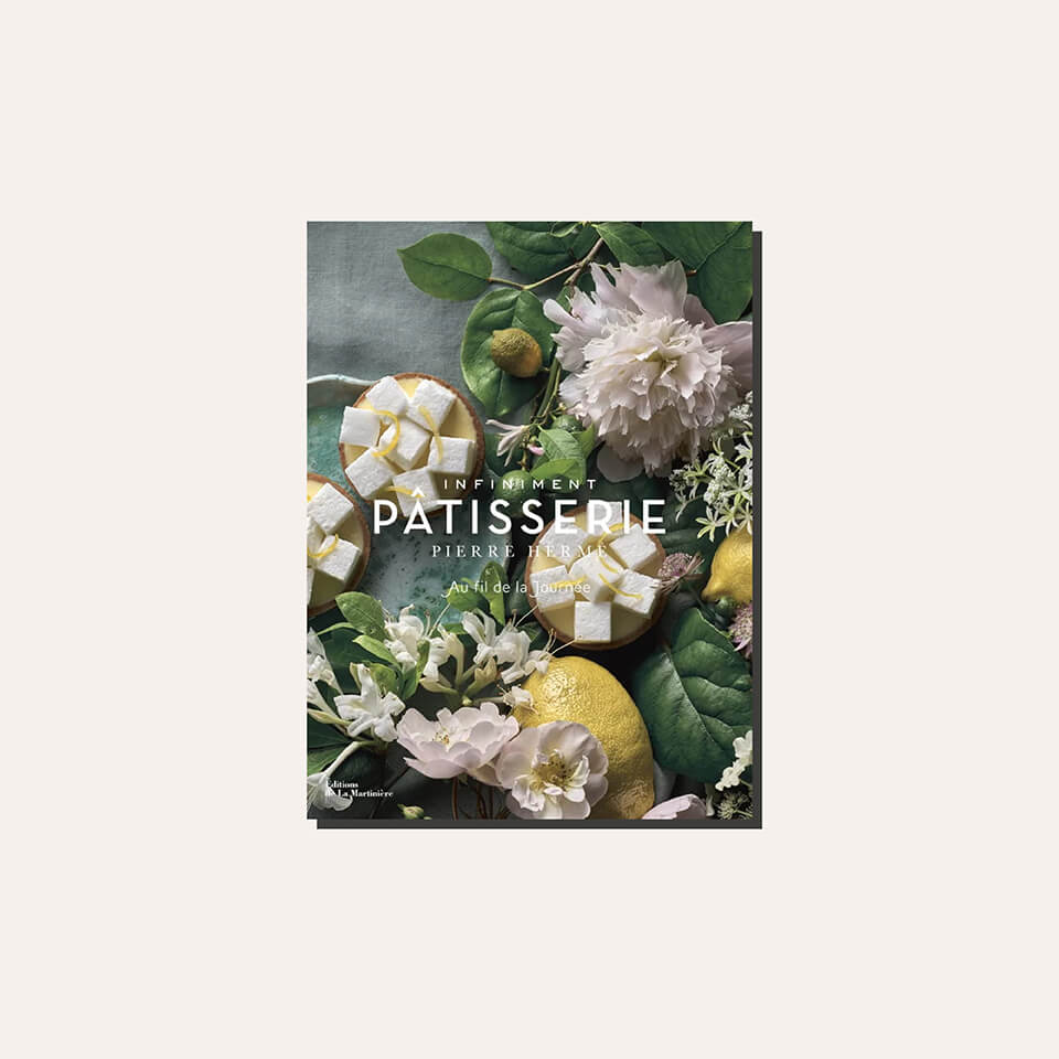 A cookbook cover in a light frame