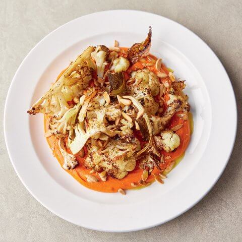 Jamie Oliver's recipe for easy five-ingredient roasted cauliflower in an orange sauce