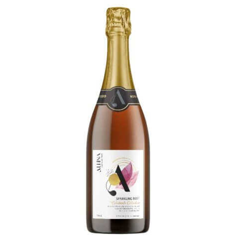 bottle of sparkling rose