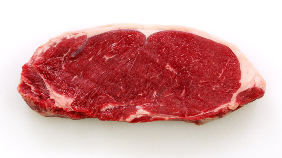 Strip Loin steak (white cutting board)