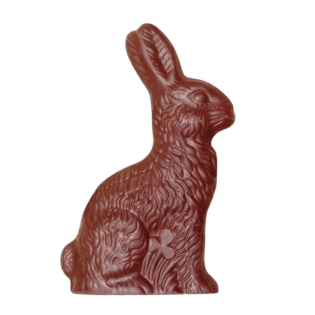 A chocolate Easter bunny.