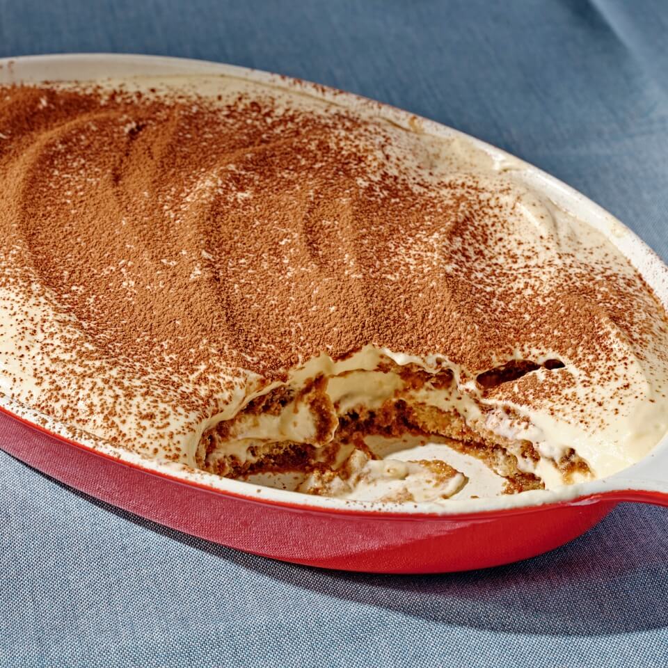 Tiramisu is a no-bake Italian dessert