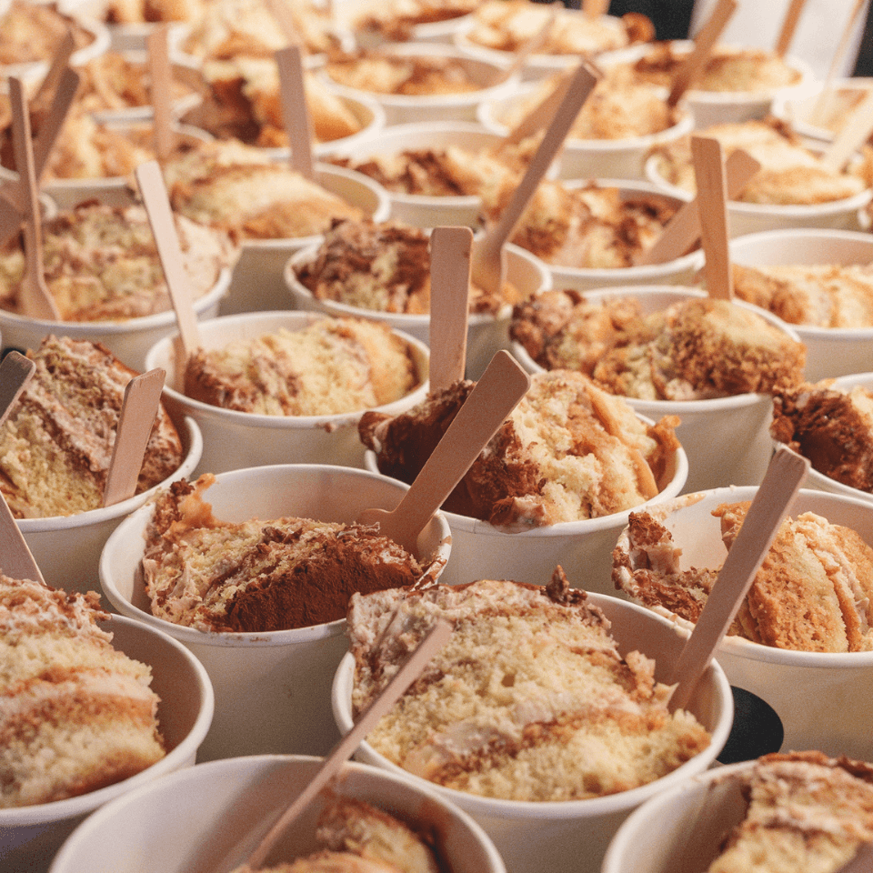 images of tiramisu in paper containers
