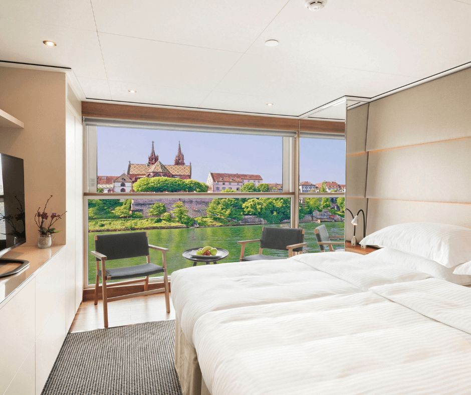 bedroom with view of Europe architecture