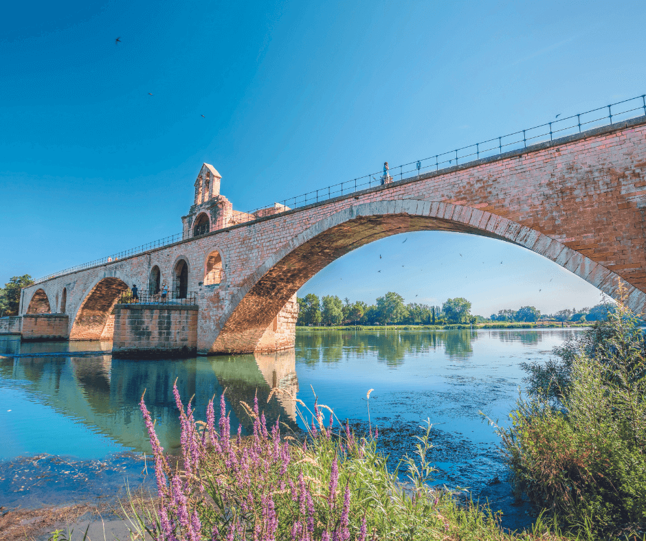 historic bridge over river
