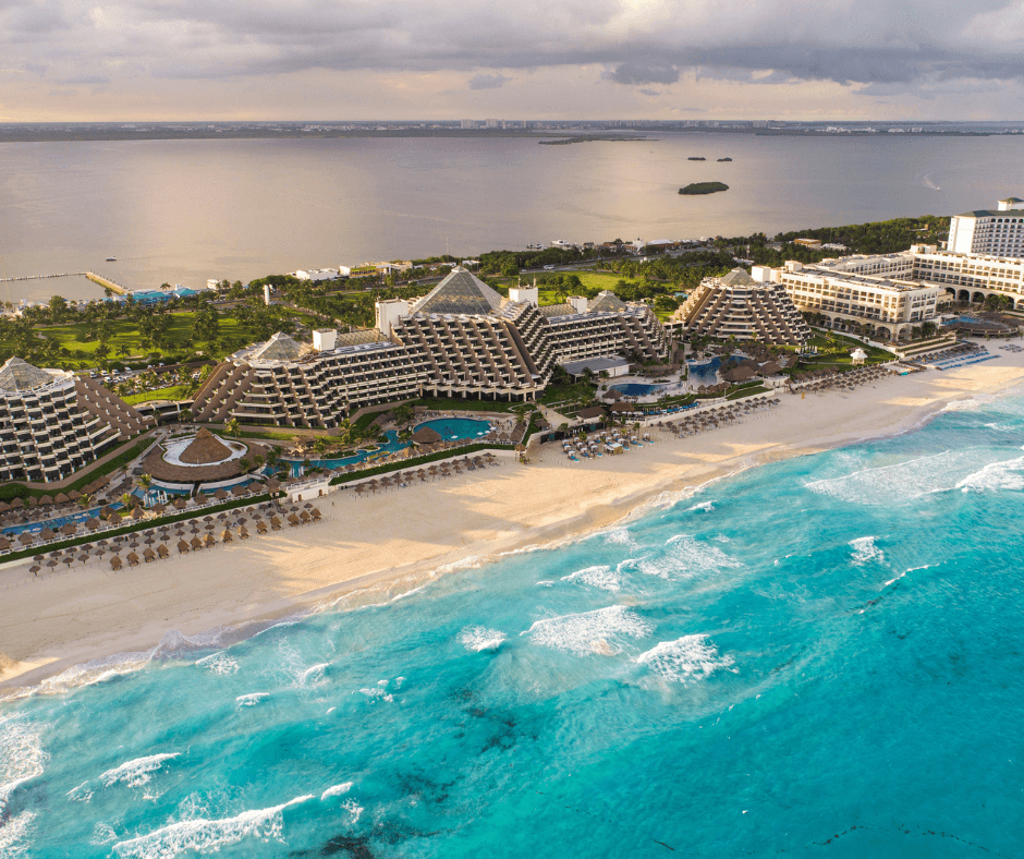 Aerial view of Paradisus Cancun, Mexico