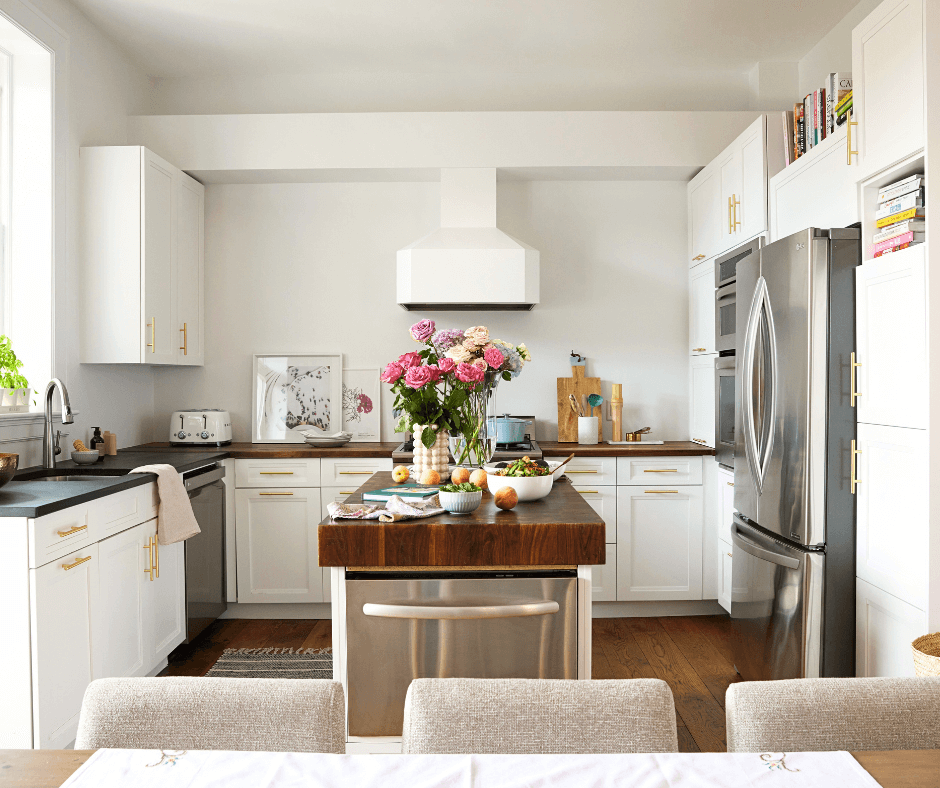 large horizontal kitchen interior