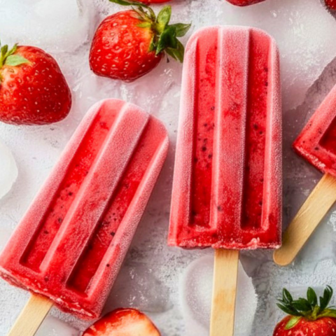 strawberry daiquiri popsicles