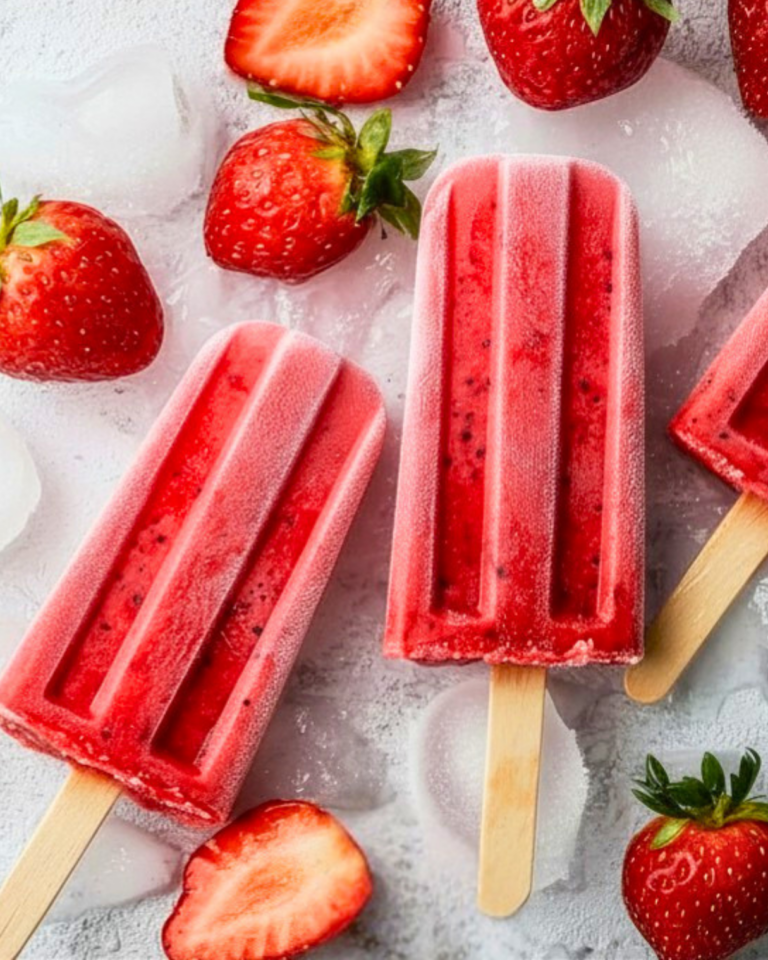 strawberry daiquiri popsicles