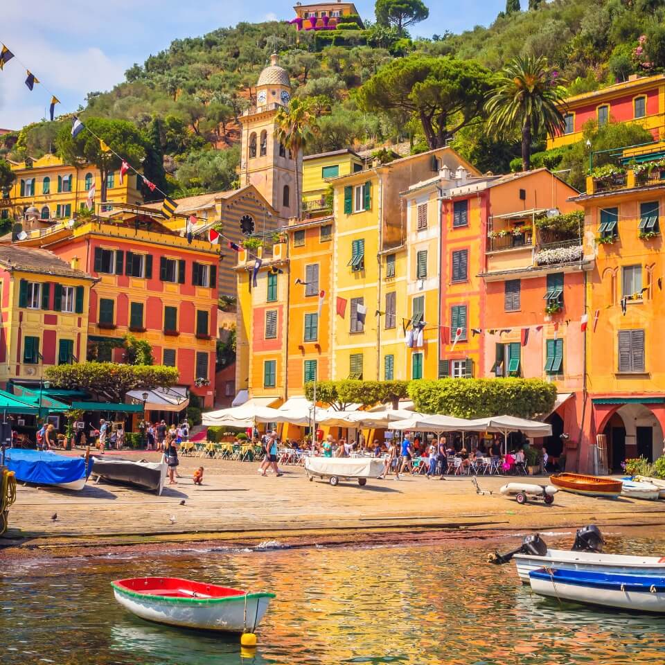 A view of Portofino from the water