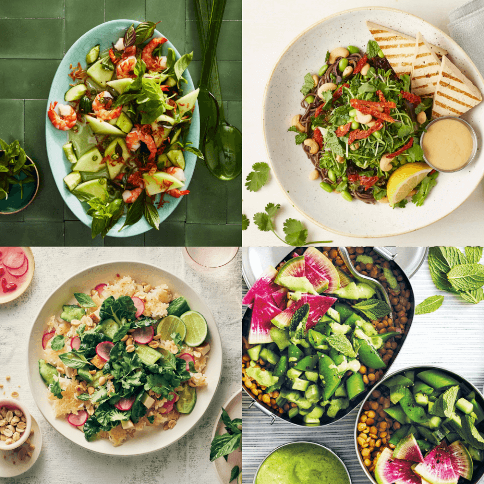 Graphic images of salads