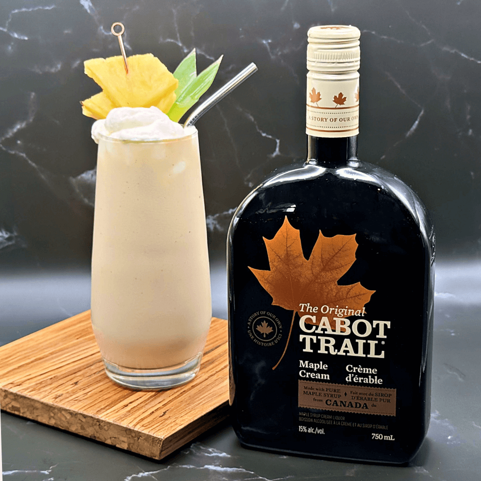Bottle of Cabot Trail Maple Cream and Maple Colada Blended Cocktail