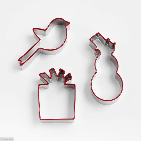 three cookie cutters