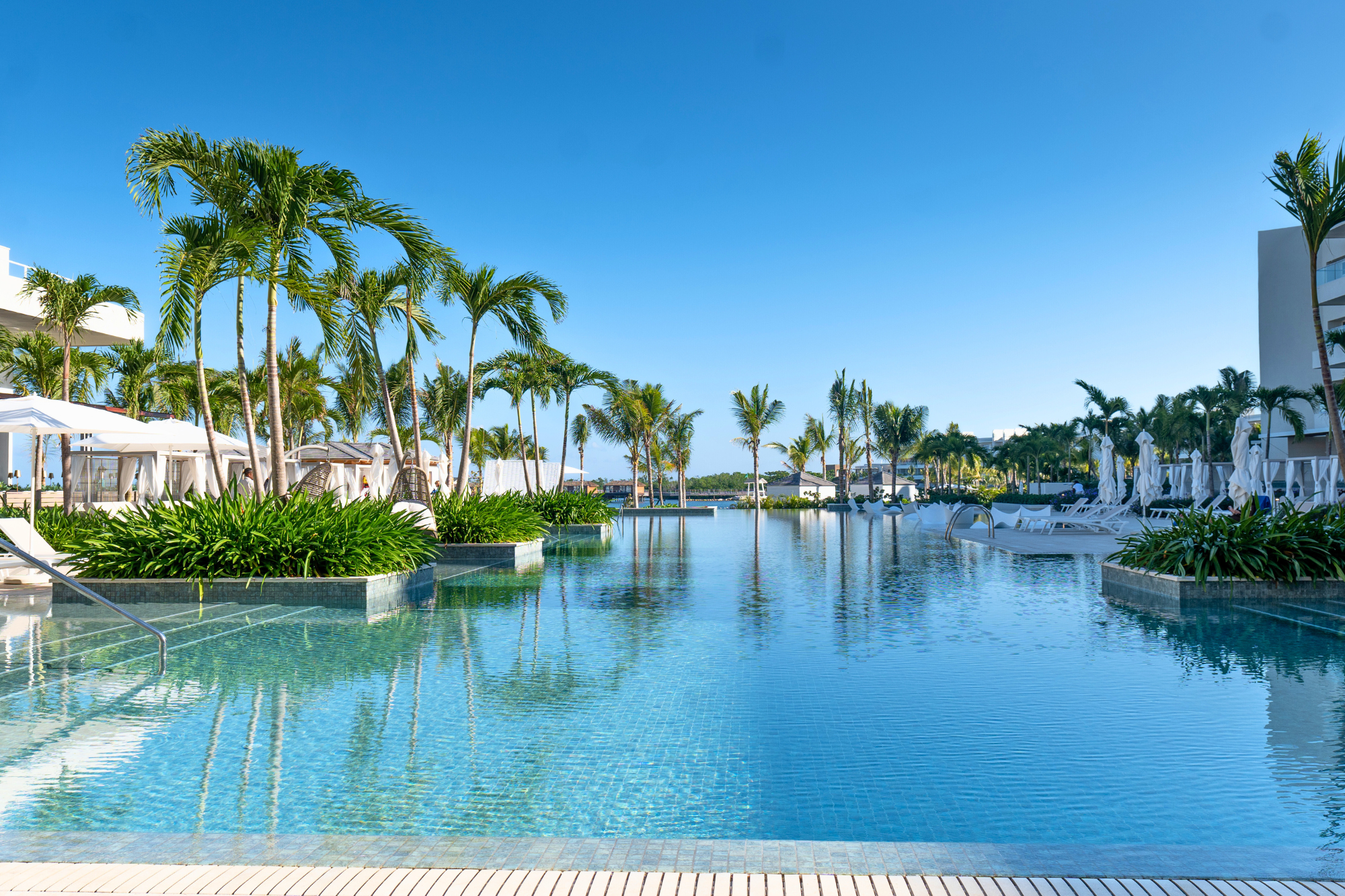 Infinity rooftop pool at 5-star Negril resort Princess Senses