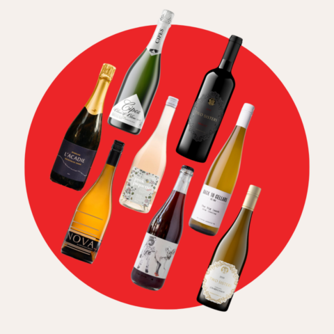 An image of seven canadian wines that are recommended