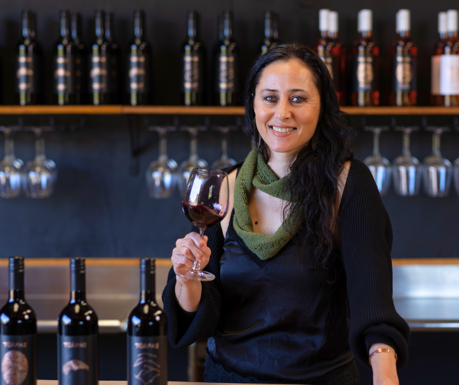 Image of woman winemaker at Tūāpae Wines in New Zealand