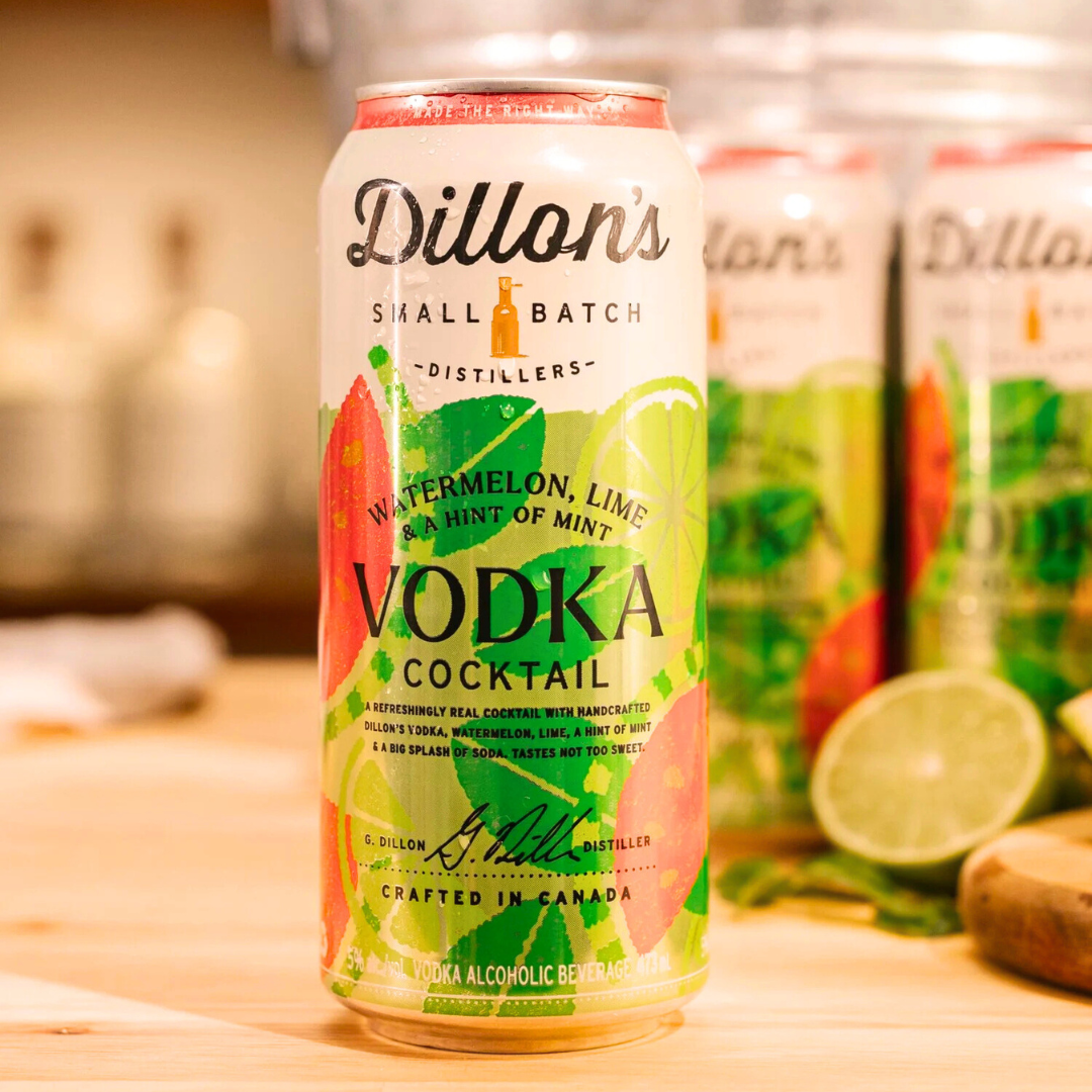 Dillons Small-Batch Watermelon Lime Vodka Cocktail in a can