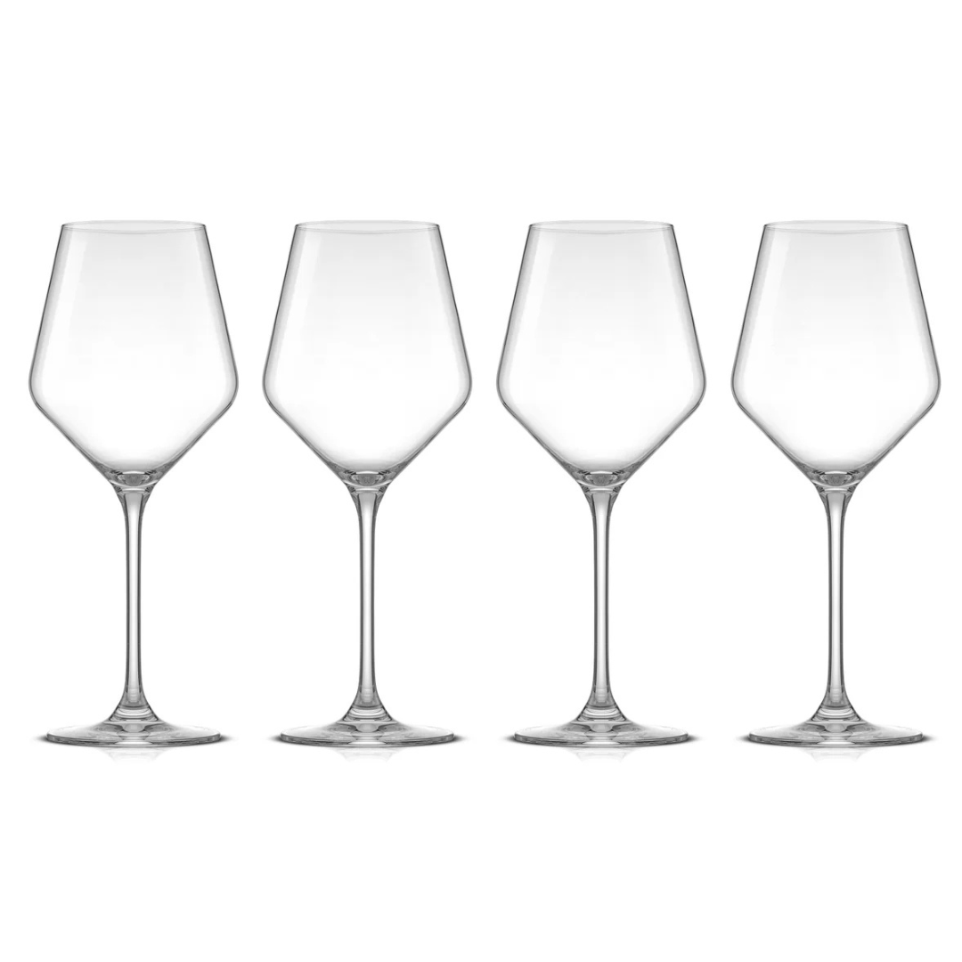 JoyJolt Layla White-Wine Glasses come in a set of four.