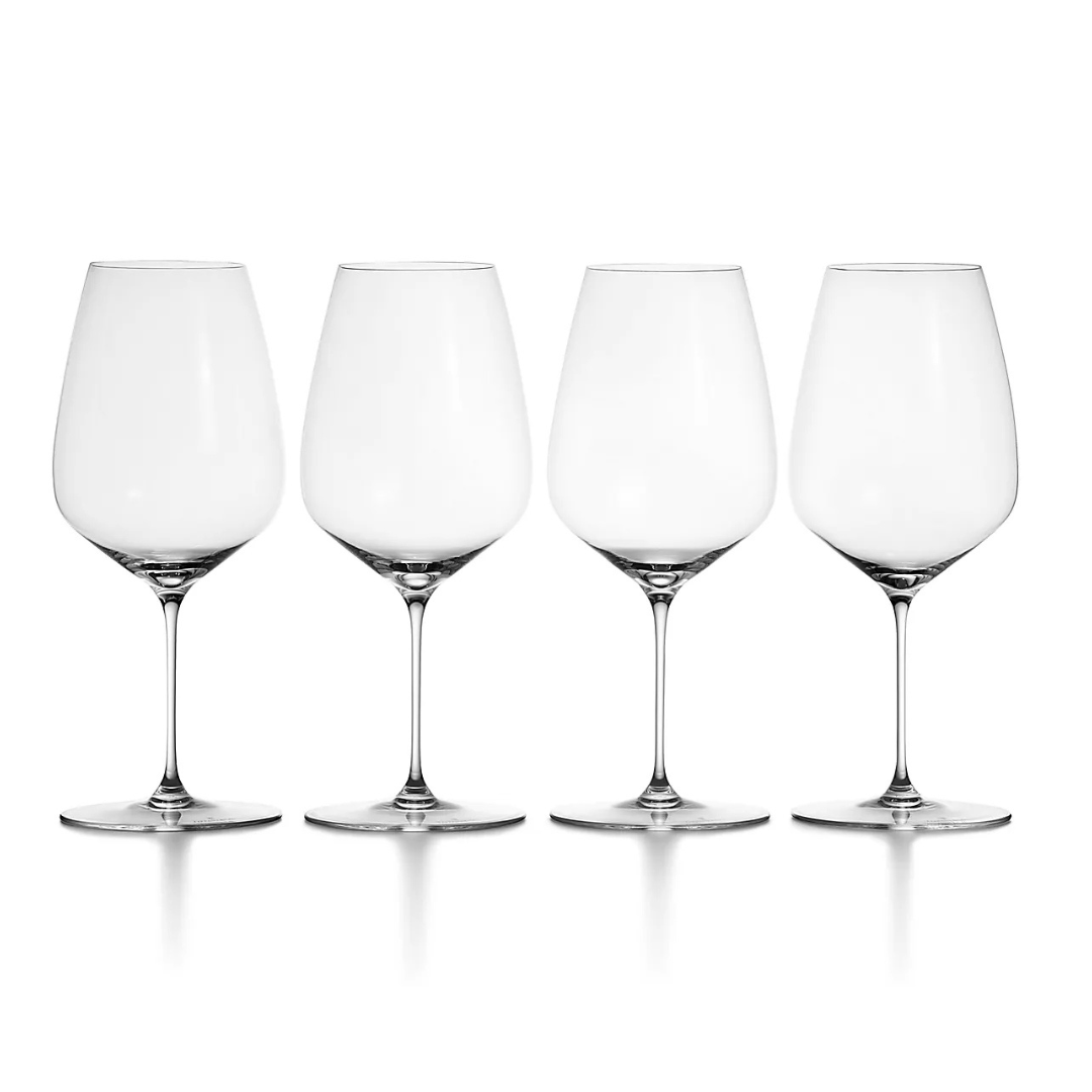 Tiffany Crystal wine glasses in a set of four are perfect for Aperol Spritzes