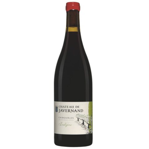 Dark brown bottle of organic wine with a red wax seal on top.