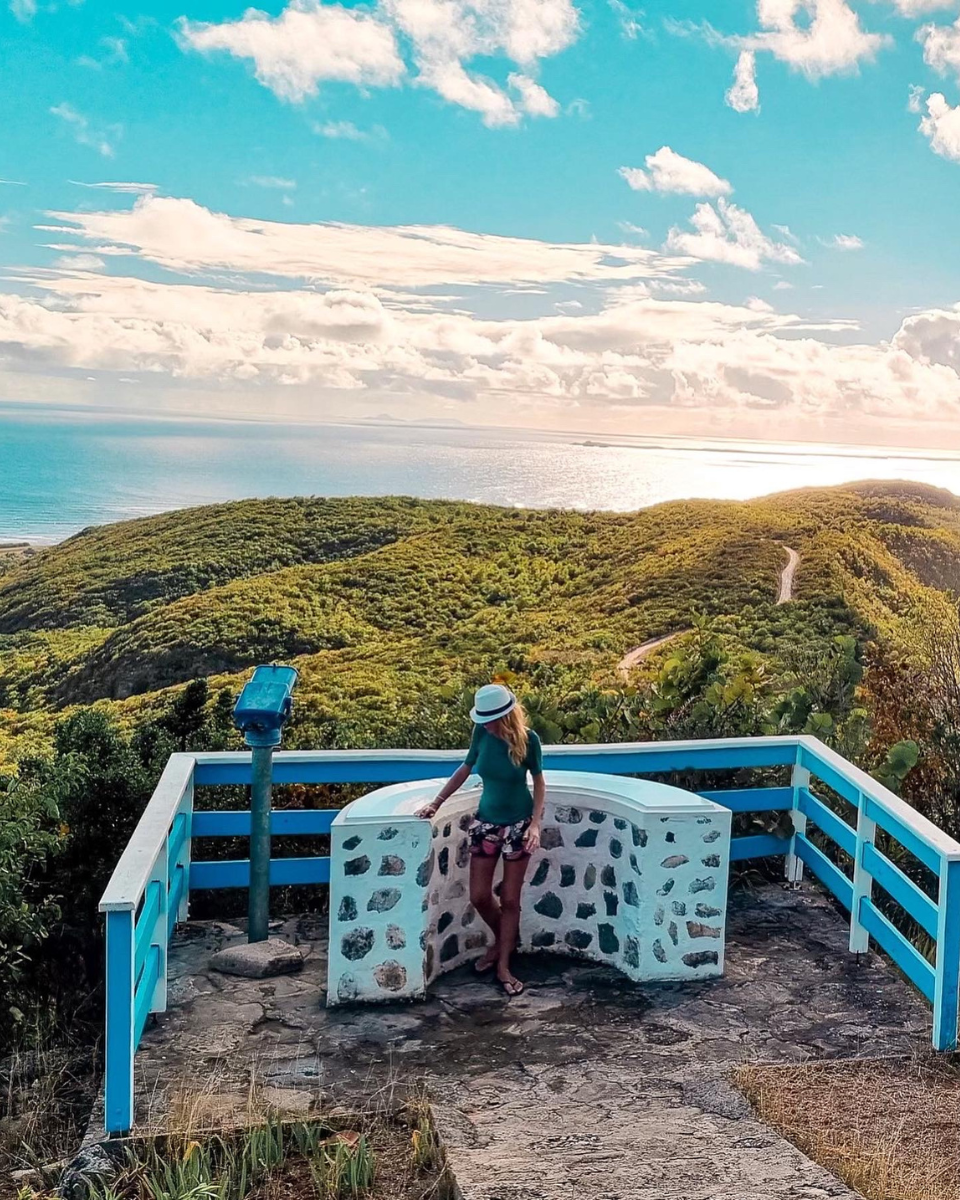 La Désirade, Guadaloupe Islands overlooking the ocean