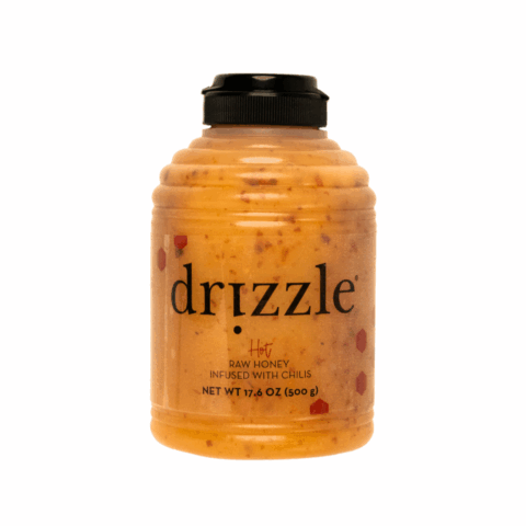 Drizzle hot honey in a beehive-shaped squeeze bottle.