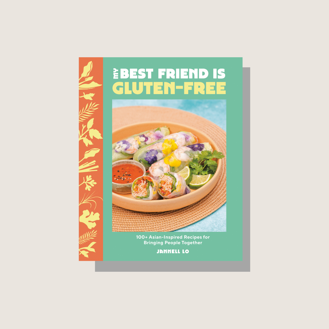 The cover of the My Best Friend is Gluten-Free cookbook on a beige background.