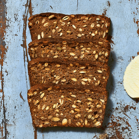 Homemade Rye Bread With Pumpkin and Sunflower Seeds