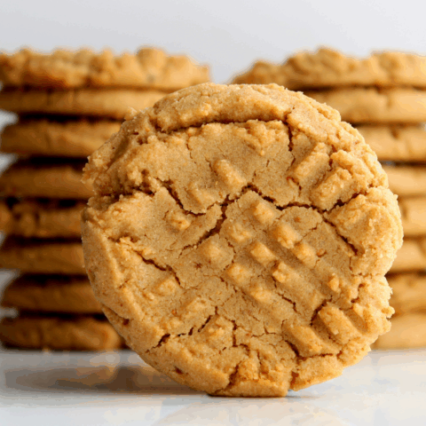 3-ingredient peanut butter cookie perfect for holiday baking