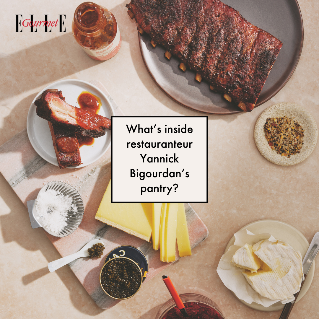 What's inside a chef's pantry? There's cheese, spare ribs, fleur de sel, cheeses and caviar