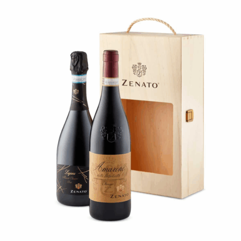 Zenato Amarone della Valpolicella Classico and Lugana Brut Classico in a boxed set