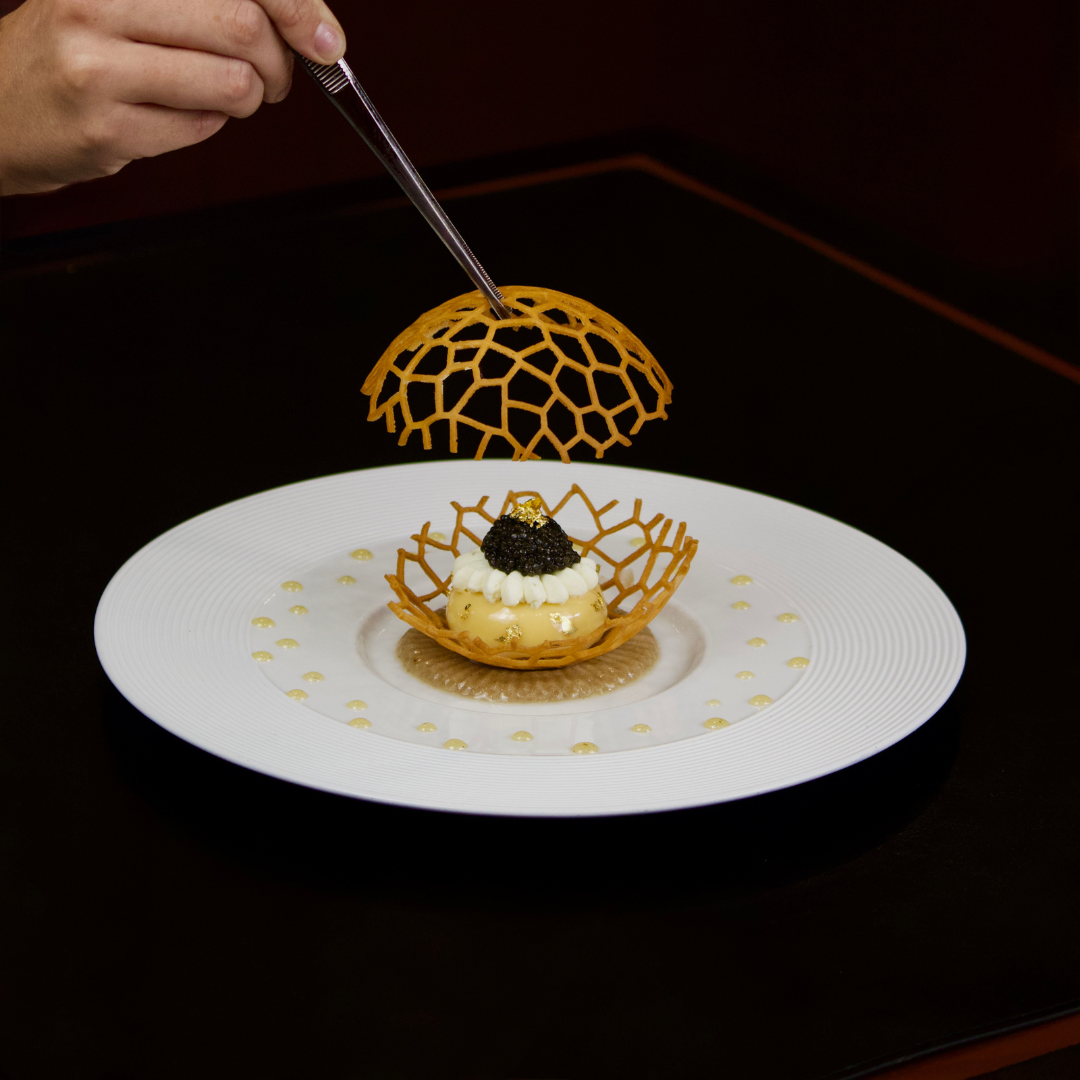 Caviar fine dining dish - Lucie Restaurant