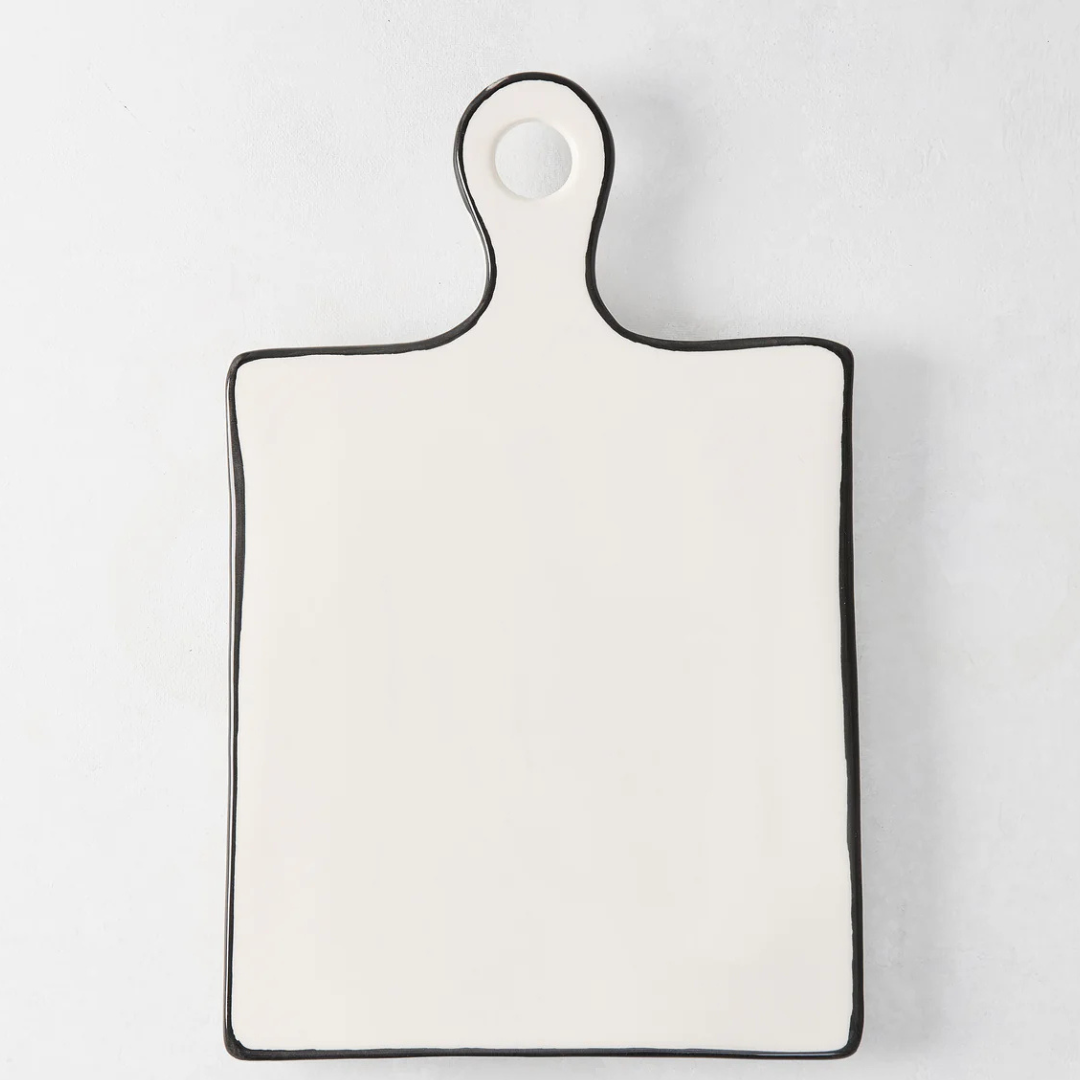 iane Keaton Black and White Cheeseboard,