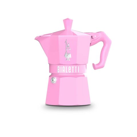 Bialetti Moka Express coffeemaker in glossy Pink