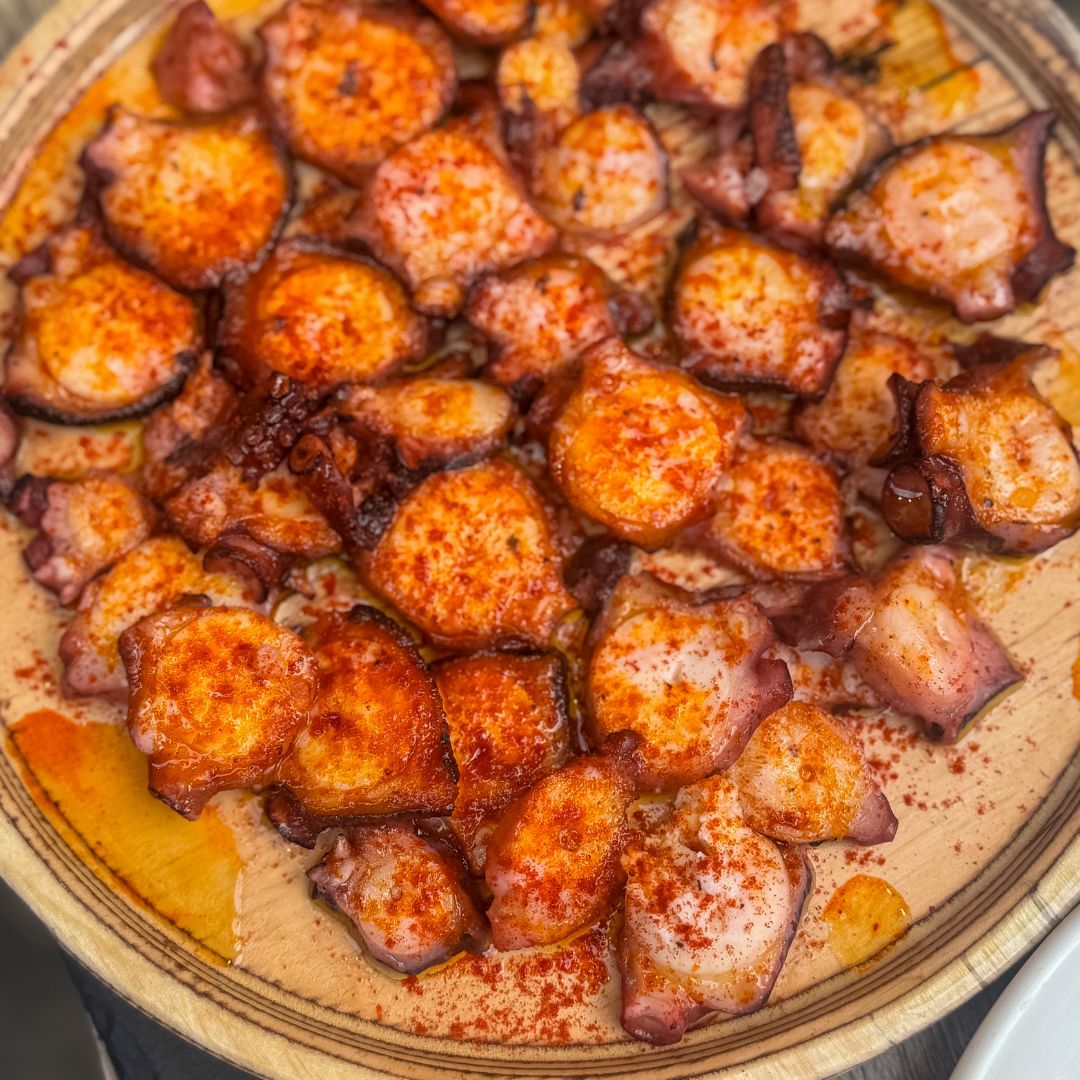 A dish of fresh Octopus in San Sebastian