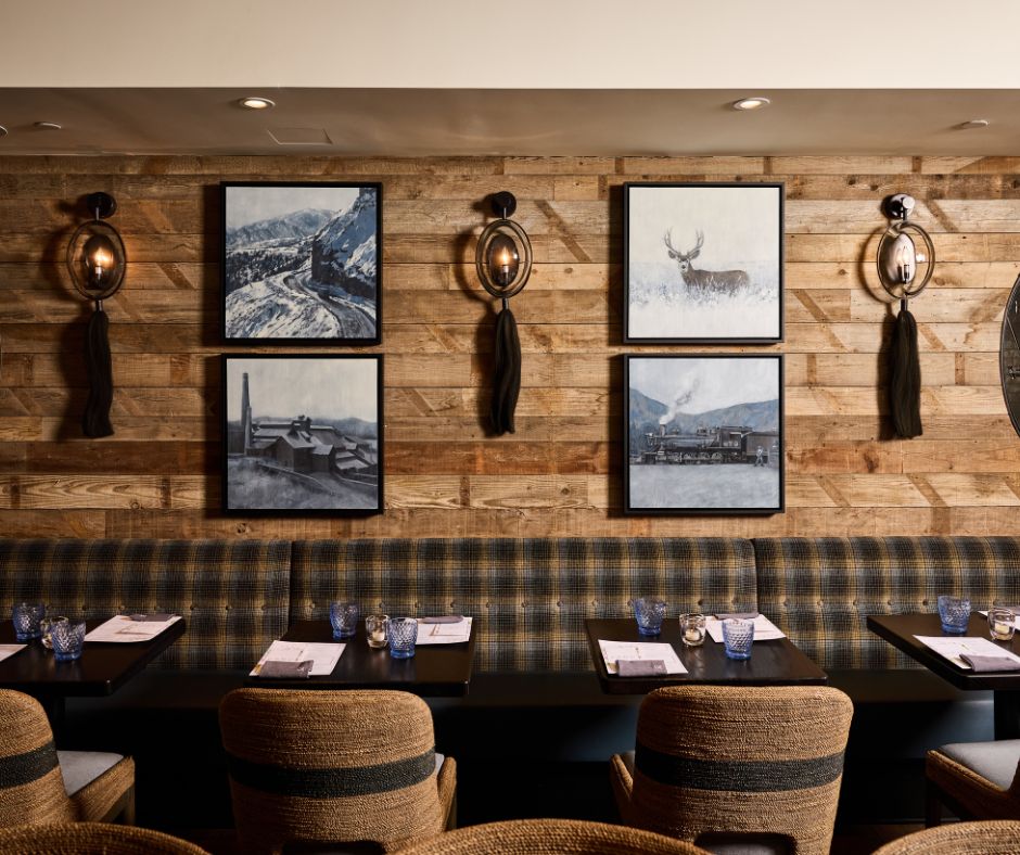 Restaurant environment at Parc Aspen in Colarado