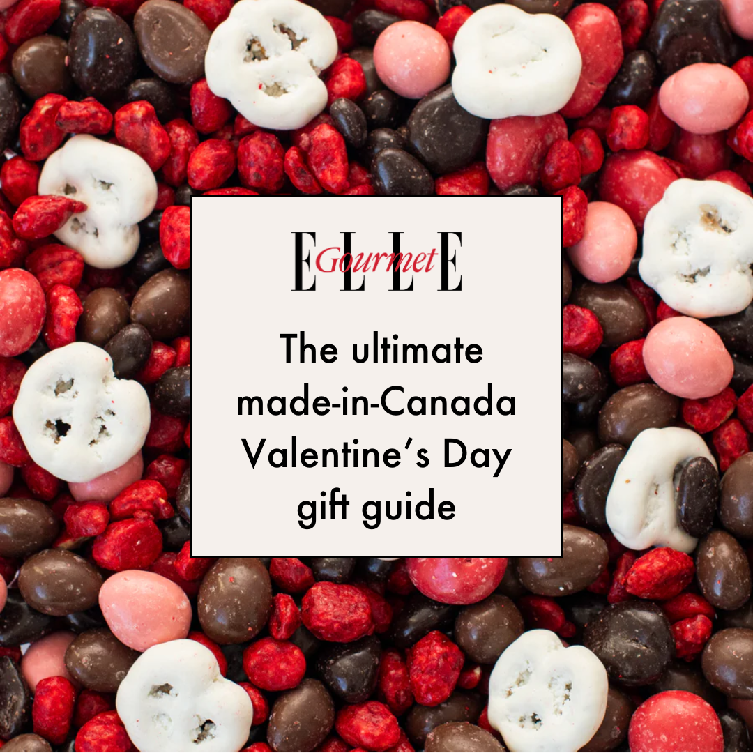 Graphic image that says The ultimate Made in Canada Valentine's Day gift guide