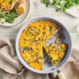 High-Protein Egg and Cheese breakfast frittata