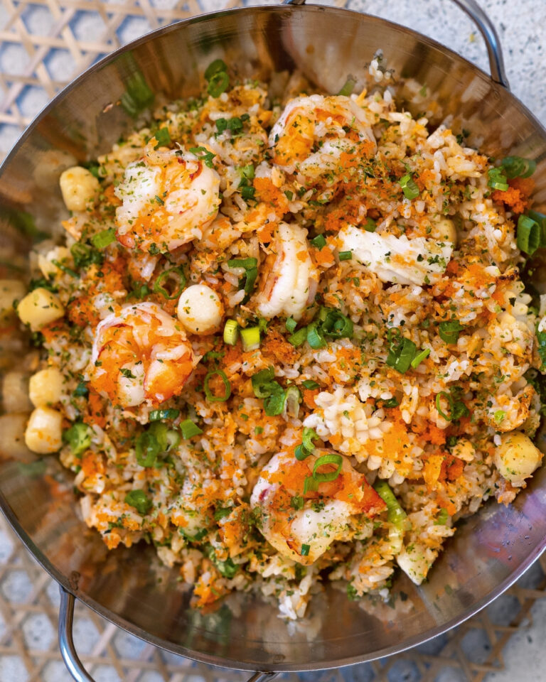 Bowl of Buttery Seafood Fried Rice - Tiffy Chen